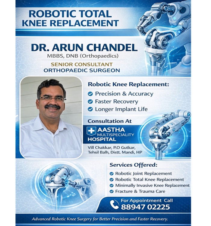 Robotic Total Knee Replacement Centre in mandi HP
